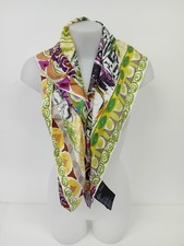 PRADA Women's Multicoloured Scarf Silk Blend Made in Italy - Z939
