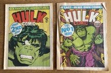 Hulk Comics first edition 1 & 2 1979