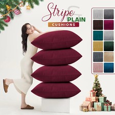 Crushed Cushion Covers or Velvet Cushions 18 x 18 Set of 2 or 4 Bed Sofa Pillows