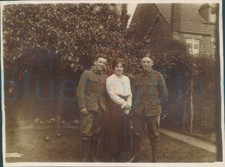 WW1 1916 Original Photo British army soldiers Don & Ray Wheeler 3.8x2.9"