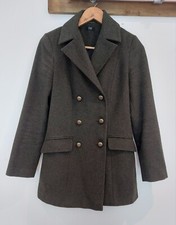 F&F Tesco Double Breasted  Green Ladies Coat  Size U.K 8 