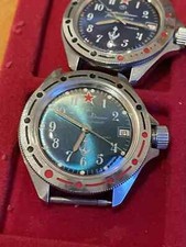 Vostok Komandirskie 17 Jewels 2404 Soviet Russian Military Watch Submarine