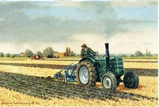 Marshall tractor ploughing - tractor',