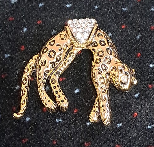 Vintage leopard brooch - vintage,
