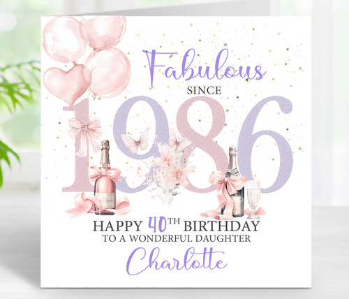 Personalised 1986 age 40th - personalised,