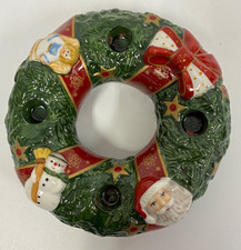 VILLEROY & BOCH CERAMIC XMAS CANDLE WREATH ADVENT TOYS MEMORY COLLECTION