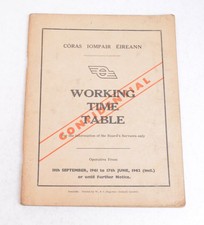 Railway Working Timetable CIE