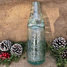 Vintage Aqua Codd Bottle D