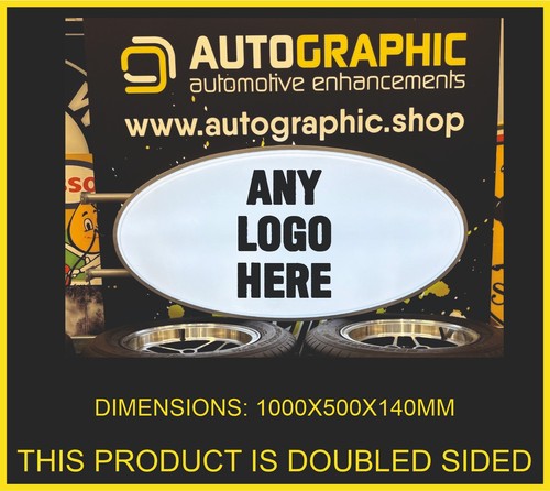 Oval light box illuminated - box,