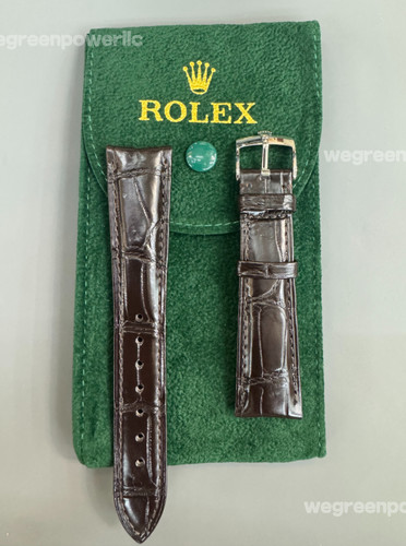 Rolex coffee brown leather - rolex,