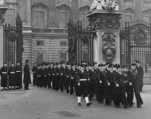 Officers and crew from - , hms