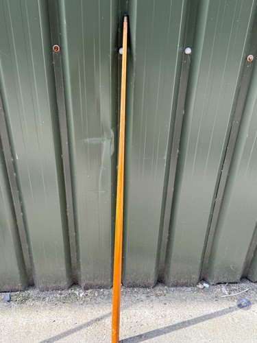 Vintage old pool cue - old, wooden