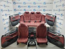 BMW 4 SERIES COMPLETE INTERIOR SEATS DOOR CARDS RED LEATHER MEMORY G26 I4