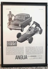 Framed original Classic Car Ad