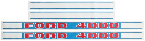 Ford 4000 tractor decal set - ford,