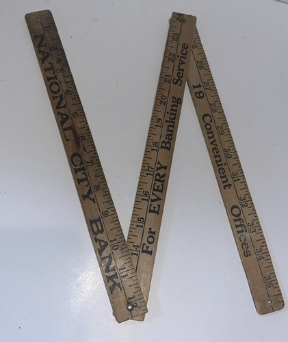 Vintage folding yardstick - vintage,