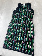 Missoni Multicolor Jacquard Knit Dress Aztec Print Sleeveless Size 40/US 4 ITALY