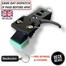 Black Headshell With AT-95E Cartridge & Replacement Stylus + FREE GIFTS