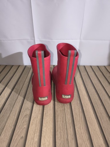 Totes red ankle wellies boots - ankle,