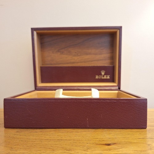 Rolex vintage burgundy leather - rolex,