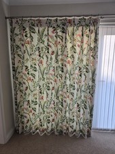Floral Curtains Pair 81" Drop X 60 Width