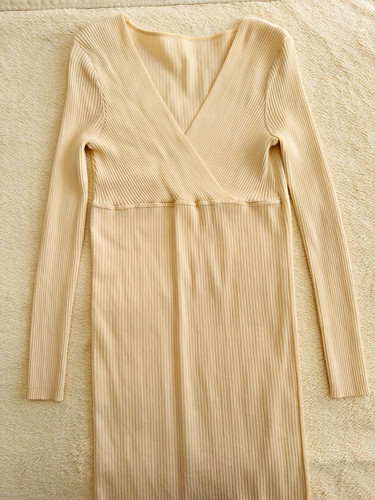 Zara beige ribbed maxi - beige,