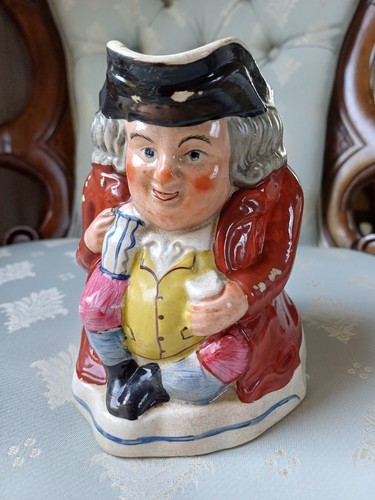 Antique toby jug hand painted - jug,