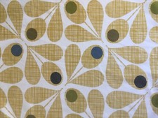 USED Orla Kiely Scribble Acorn Cup Mustard Yellow Light Cotton Assorted Sizes