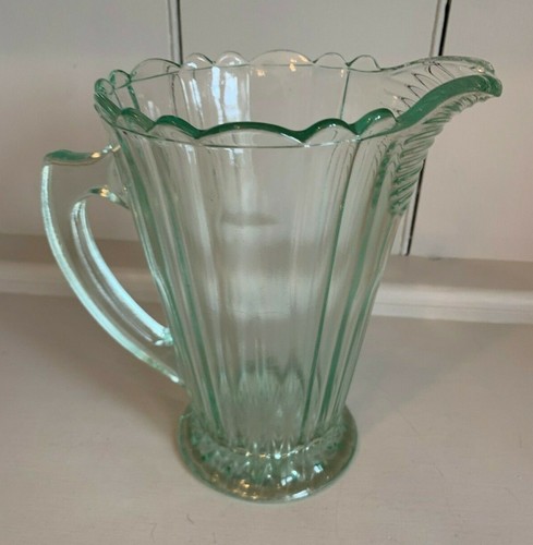Retro glass ribbed jug - retro,