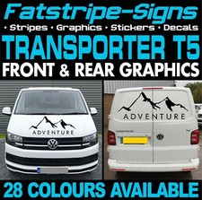 to fit VW TRANSPORTER T5 GRAPHICS STICKERS STRIPES DECALS DAY VAN CAMPER SWB LWB