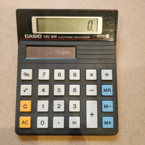 Vintage retro casio 8w - casio, ms-8w