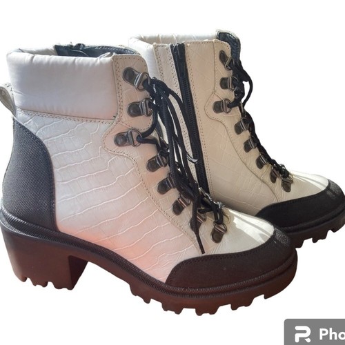 Enjoiya white leather lace up - enjoiya,