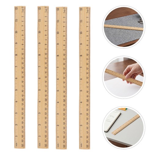 50pcs wooden drawing rulers - 50pcs,