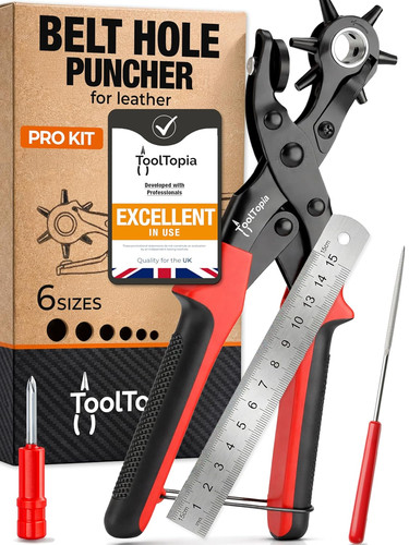Belt hole puncher for leather - puncher,