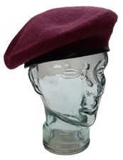 Army Beret Cap Military Style Wool Berret Hat Assorted Sizes and Colours