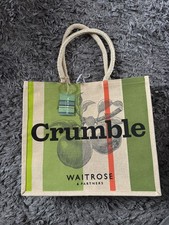 WAITROSE CRUMBLE JUKO JUTE TOTE  SHOPPING BAG NEW
