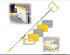 Skirting Board Cleaner Tool with Long Handle 142 Cm, Wall Mop with 1 Stiff Brist