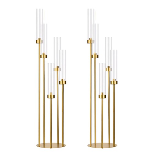 2pcs gold floor candelabra - 2pcs,