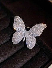 Blingy Butterfly Brooch Pin