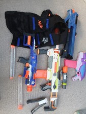 Nerf Bundle Vest  And 3 Guns