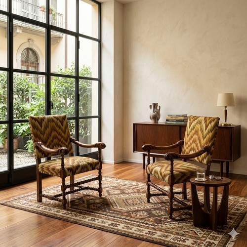 Antique baroque armchairs - antique,