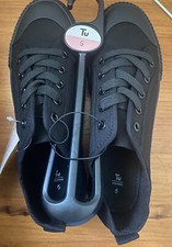 TU WOMEN Black Canvas Lace Up