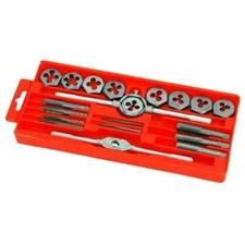 TAP AND DIE SET METRIC WRENCH CUTS M3-M12 BOLTS ENGINEERS KIT IN STORAGE