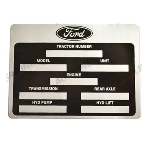 Agriline identification plate - identification,