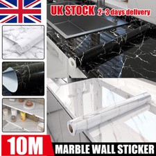 Self Adhesive Kitchen Worktop Covering Vinyl Wrap Cupboard Door Marble Stickers