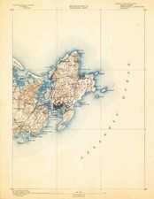 1888 Topo Map of Gloucester