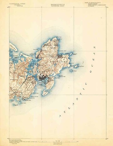 1888 topo map gloucester - 1888,