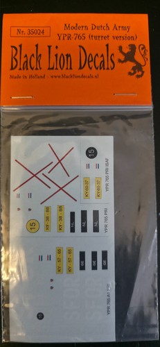 Black lion decals - 1/35,