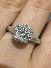 TACORI IV SILVER 925 CZ ART