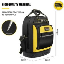 Waterproof Tool Backpack Tool Bag Rubber Base Heavy Duty Tool Organizer Electric